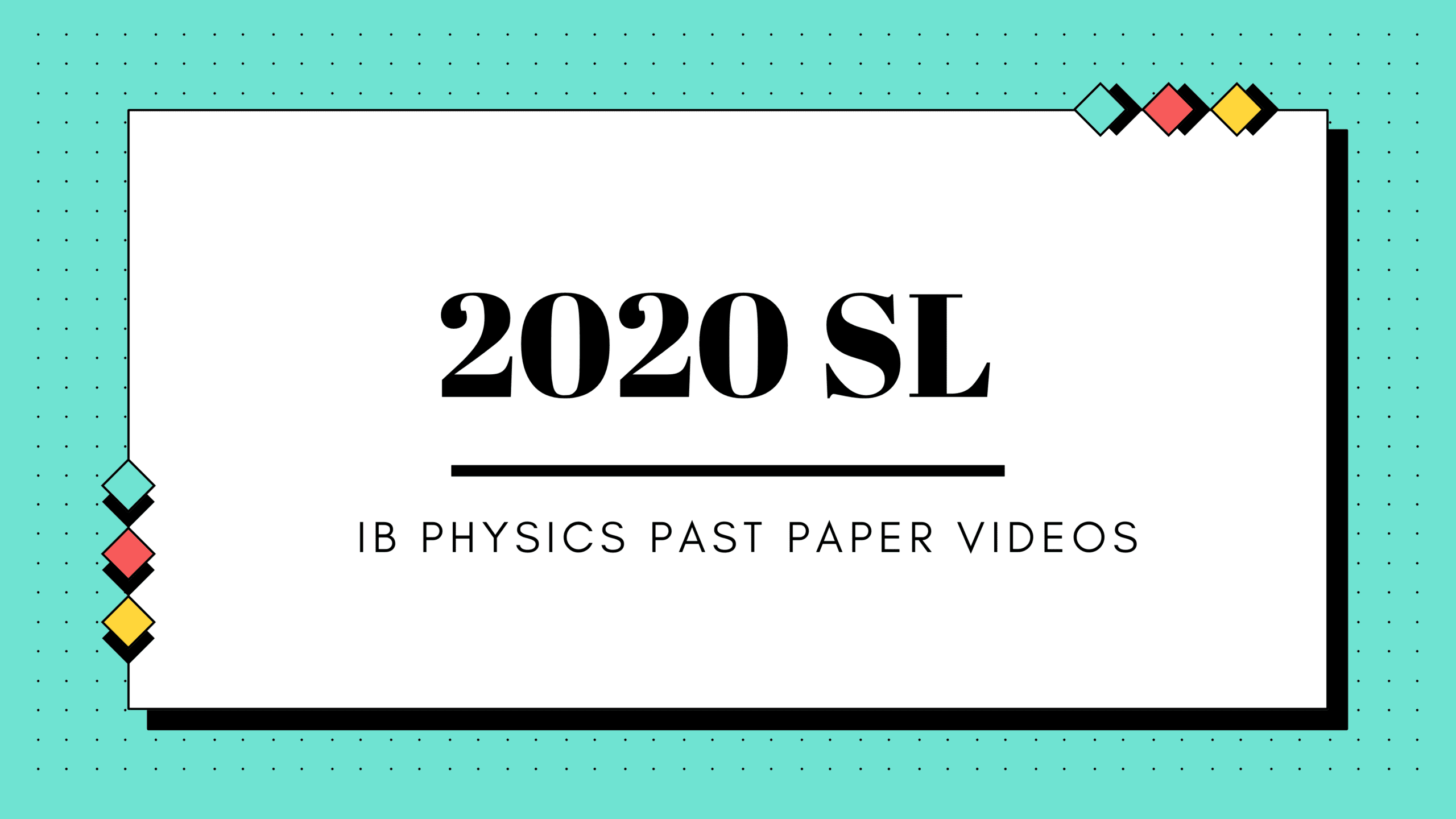 SL 2020 paper video solutions