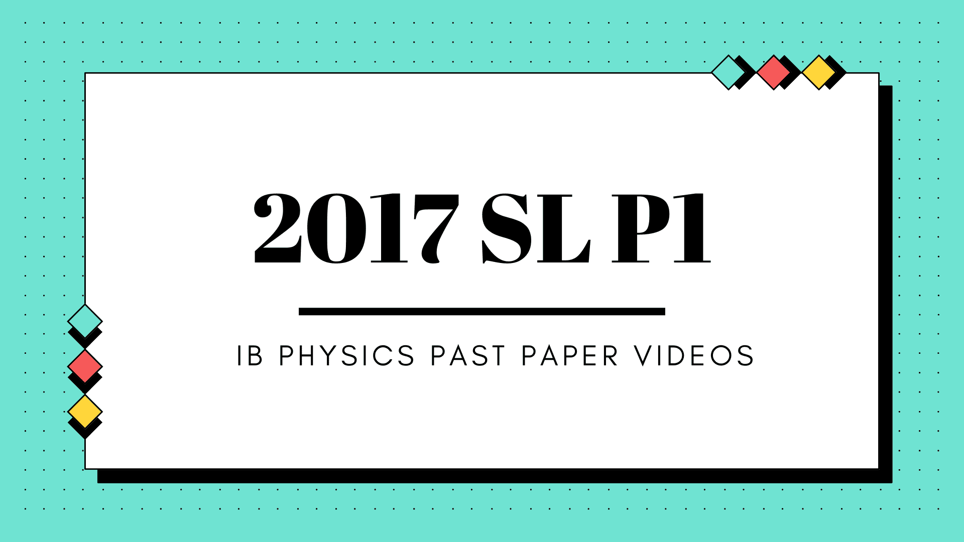 SL 2017 Core Topics